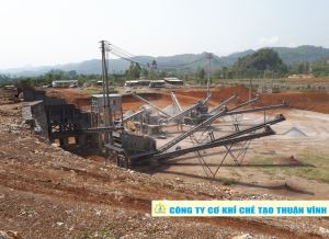 Trạm nghiền đá 350 tấn/h, nghiền đá xanh cứng  - do Cty Thuận Vinh chế tạo (Kiểu nghiền búa)