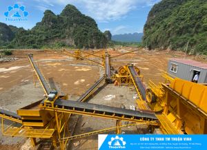 Trạm nghiền đá Vôi công suất 500 T/h tại Yên Thủy , Hòa Bình