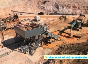 Dây chuyền nghiền rửa cát 150 - 200 T/h, nghiền đá cát kết sỏi kết do Cty Thuận Vinh chế tạo