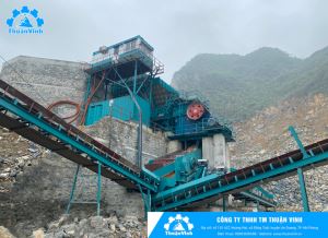 Trạm nghiền đá Xanh cứng công suất 500 T/h - tại Lương Sơn, Hòa Bình